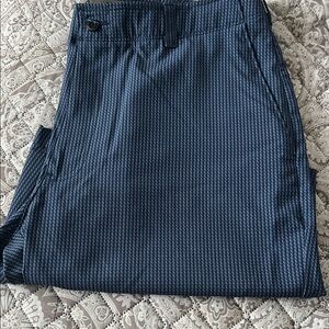 Hogan Navy and Light Blue Lined golf trousers.